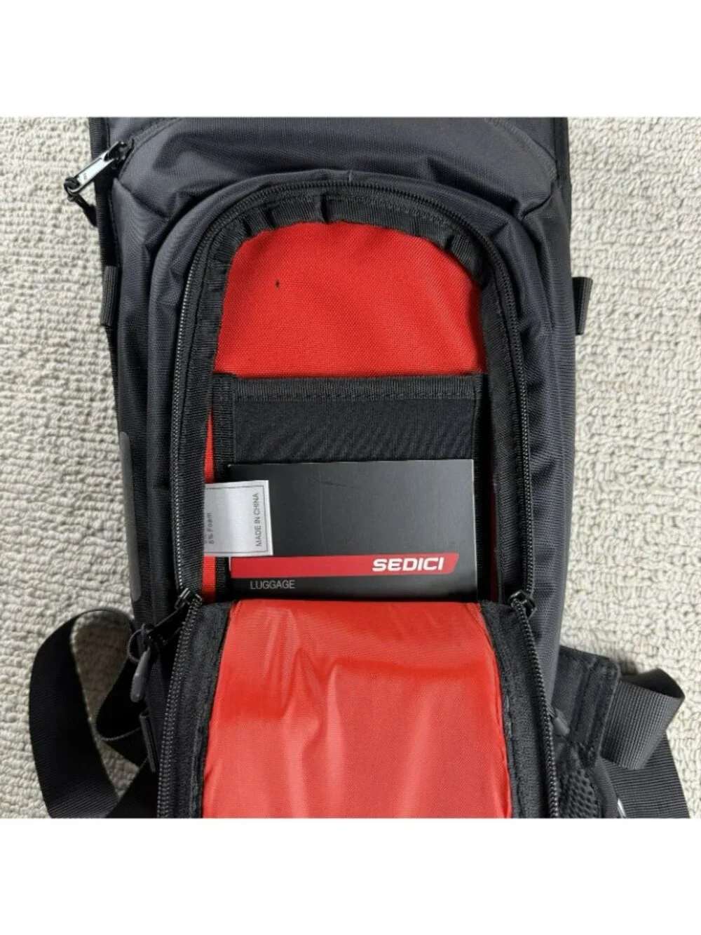 Sedici Acqua Hydration 3L Backpack Black Biker Motorcycle